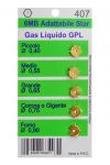 Набор жиклеров на балонный газ (D=0.40mm, D=0.55mm, D=0.65mm, D=0.75mm, D=0.90mm)
